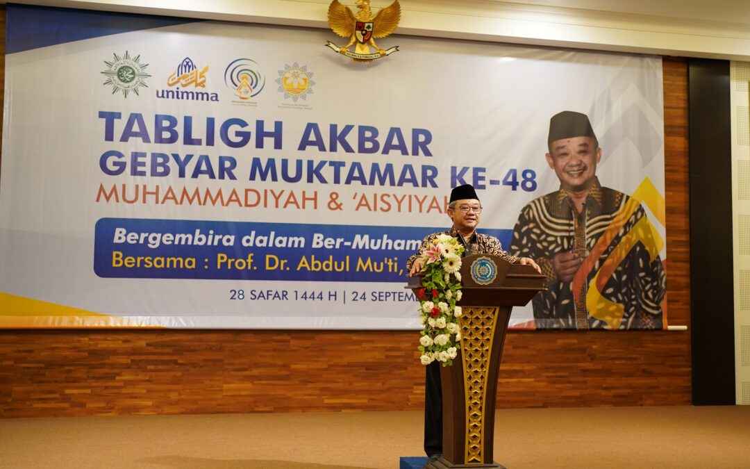 Gebyar Muktamar, UNIMMA Bergembira BerMuhammadiyah bersama Abdul Mu’ti