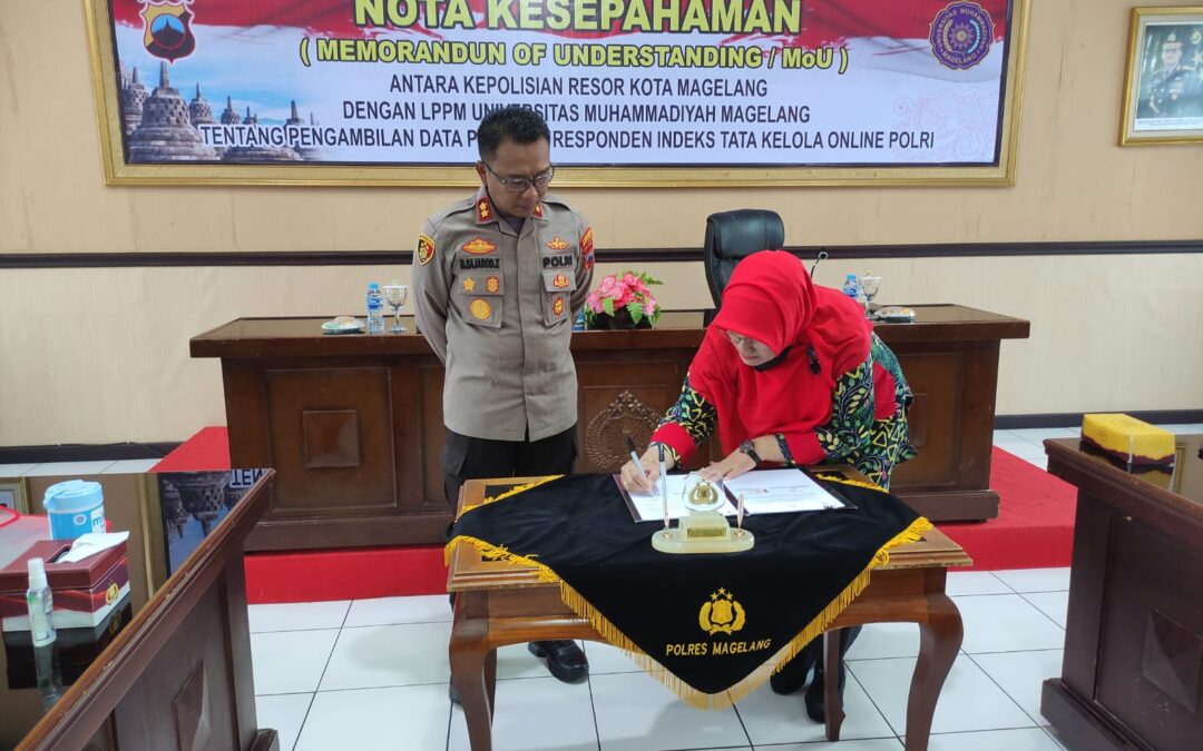 LPPM UNIMMA Dampingi Polres Magelang Lakukan Penelitian