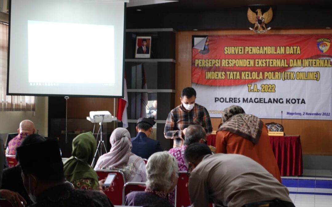 UNIMMA Dampingi Polres Magelang Kota, Survei Tata Kelola Polri