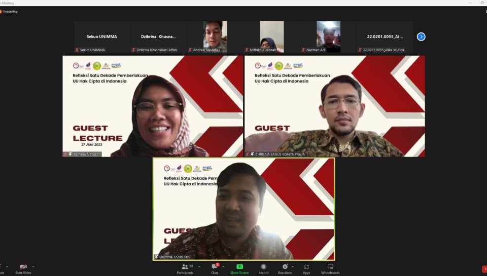 guest lecture UNIMMA