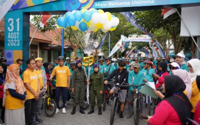 Ribuan Goweser Ramaikan Event Gowes Milad 59 UNIMMA