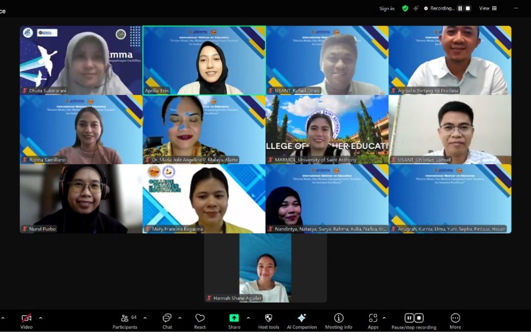 Kolaborasi Internasional UNIMMA dan USANT, Gelar Webinar Inklusif untuk Calon Guru