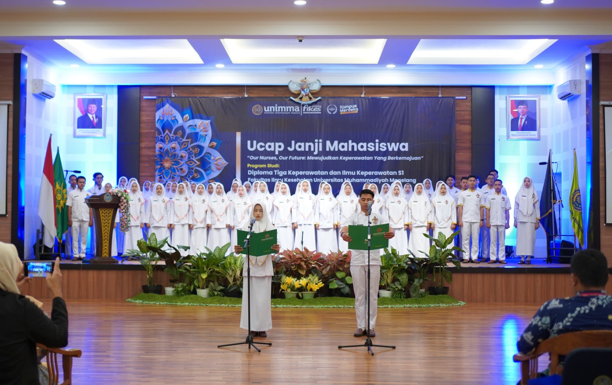 Ucap Janji Mahasiswa FIKES UNIMMA Awali Langkah Menuju Dunia Klinik