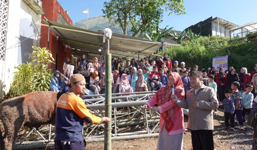 UNIMMA Serahkan Hewan Kurban dan Gelar Bakti Sosial di Lereng Gunung Sumbing