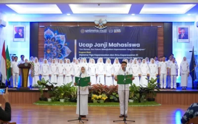 Ucap Janji Mahasiswa FIKES UNIMMA Awali Langkah Menuju Dunia Klinik