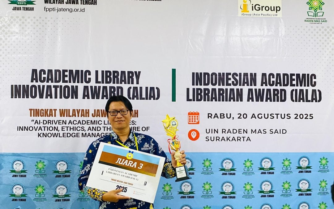 Integrasikan AI ke Layanan Perpustakaan, Pustakawan UNIMMA Raih Juara 3 Indonesian Academic Librarian Award (IALA) 2025