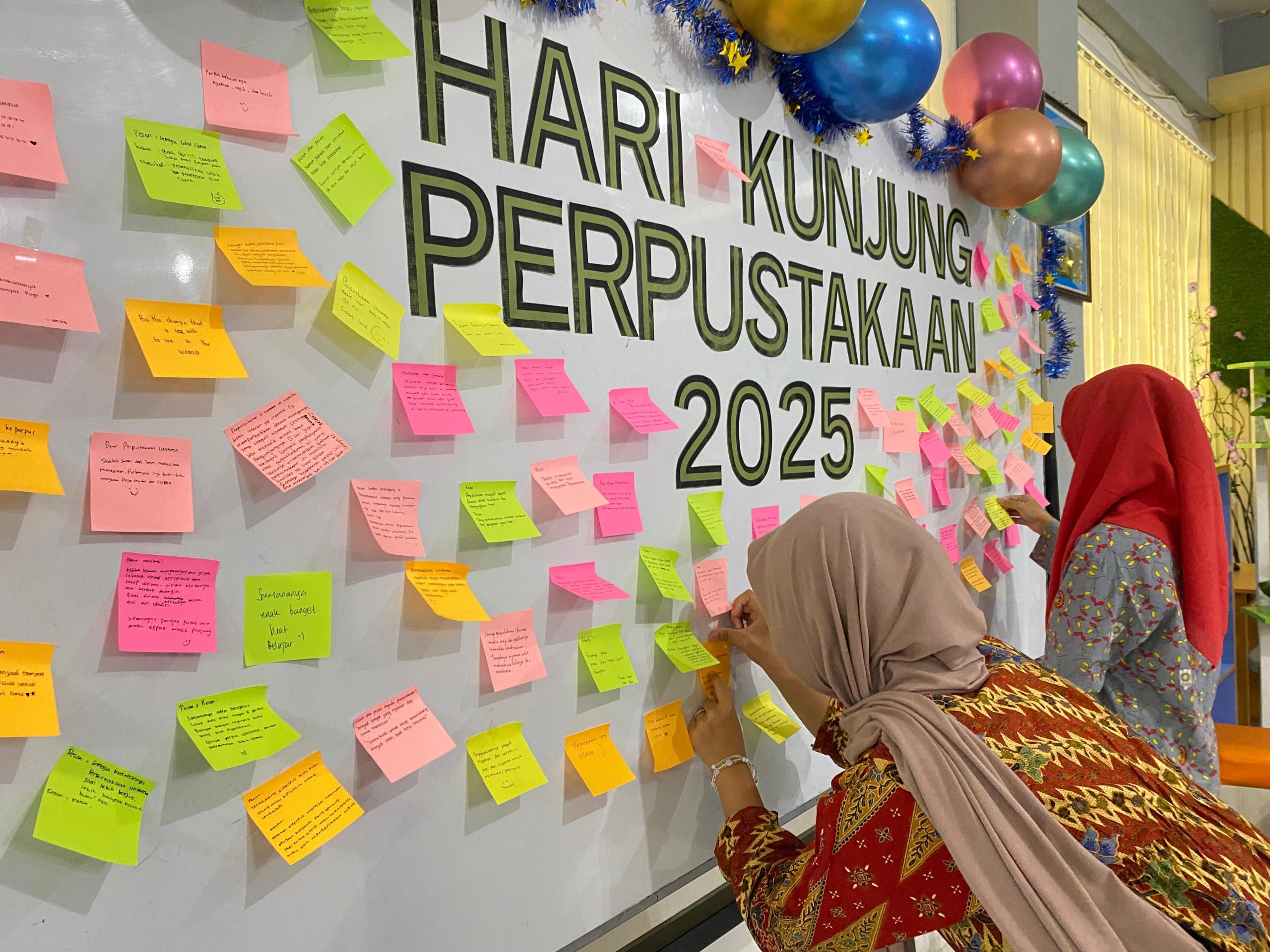 UNIMMA Peringati Hari Kunjung Perpustakaan dengan Mural Inspiratif dan Apresiasi Pengunjung Aktif