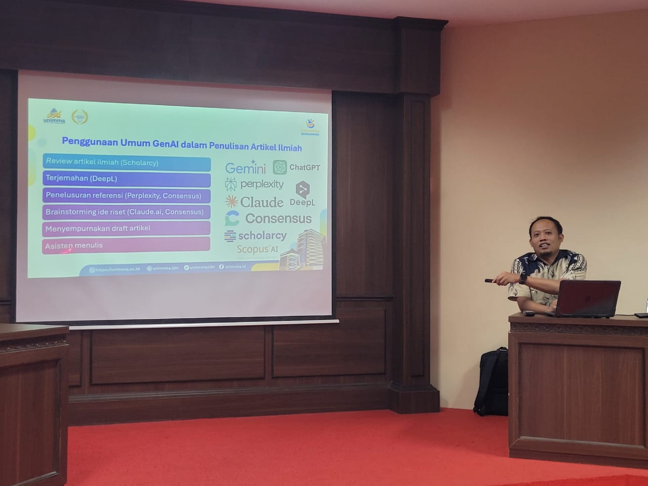 Dosen UNIMMA Kupas Strategi Cerdas Manfaatkan AI untuk Tingkatkan Publikasi Ilmiah di UAD