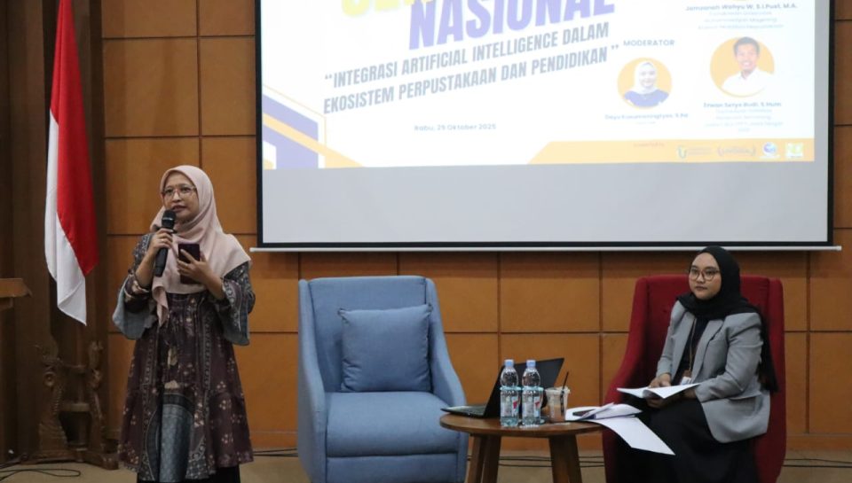 Pustakawan UNIMMA, Jamzanah menjadi narsum dalam seminar nasional