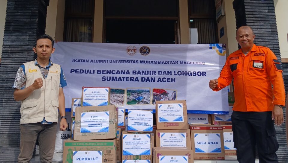 IKA UNIMMA salurkan bantuan logistik Banjir Sumatera