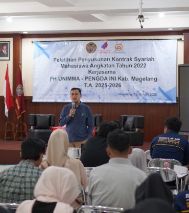 Siapkan Calon Profesional Hukum, FH UNIMMA Gelar Pelatihan Kontrak Syariah