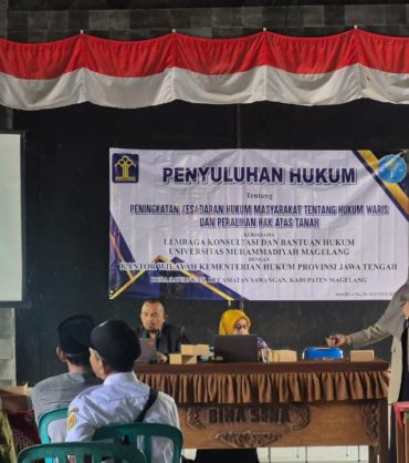 LKBH dan Fakultas Hukum UNIMMA Tingkatkan Kesadaran Hukum Warga Desa Sawangan melalui Penyuluhan Waris dan Pertanahan