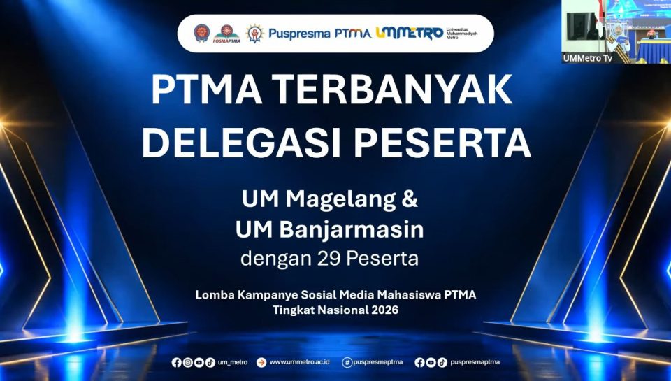 UNIMMA Raih Delapan Penghargaan Lomba Kampanye Sosial Media PTMA Tingkat Nasional 2026 UNIMMA Raih Delapan Penghargaan Lomba Kampanye Sosial Media PTMA Tingkat Nasional 2026